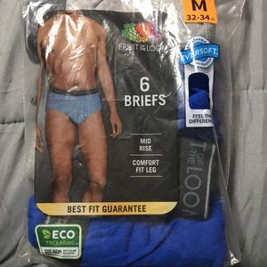 NWT MENS 32-34 BRIEFS! 4PK 💙🖤